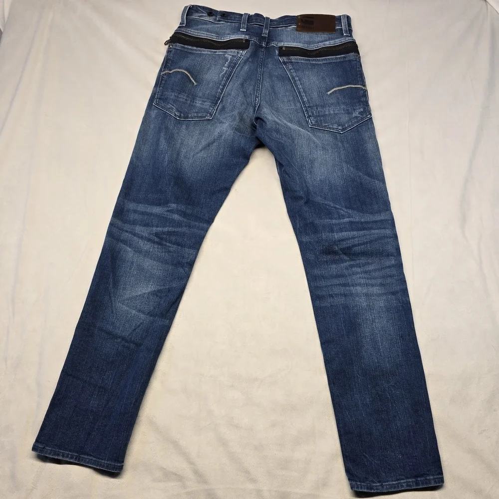 G Star Raw Radar Flightsuit Straight Tapered Jeans Men Size 31x32 Blue